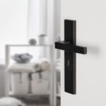 Differnz | Tilburg deurkruk | vierkant schild | sleutel 56 mm | zwart