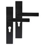 Differnz | Tilburg deurkruk | vierkant schild | cilinder 55 mm | zwart
