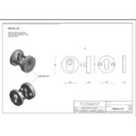 Formani | PBVEIL-KT | massief veiligheidscilinderrozet met kerntrekbeveiliging | SKG*** | PVD mat goud