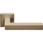 Deurkruk Volaria | vierkant rozet | PVD Licht Brons