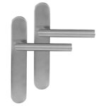 Differnz | Amsterdam deurkruk | ovaal schild | blind | mat chroom