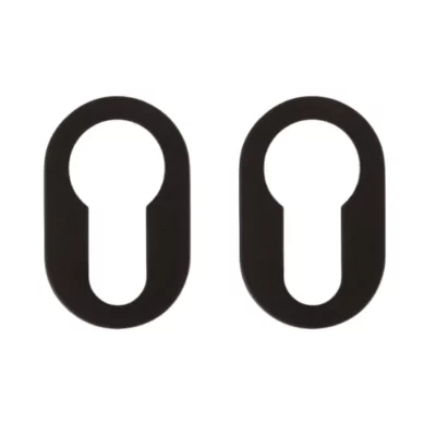 Nuda cilinderplaatjes 26×42 mm mat zwart