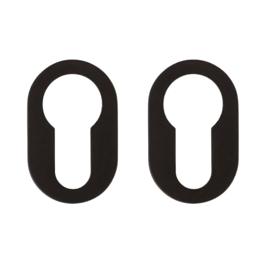 Nuda cilinderplaatjes 26×42 mm mat zwart