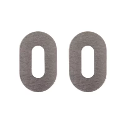 Nuda sleutelplaatjes 26×42 mm mat chroom