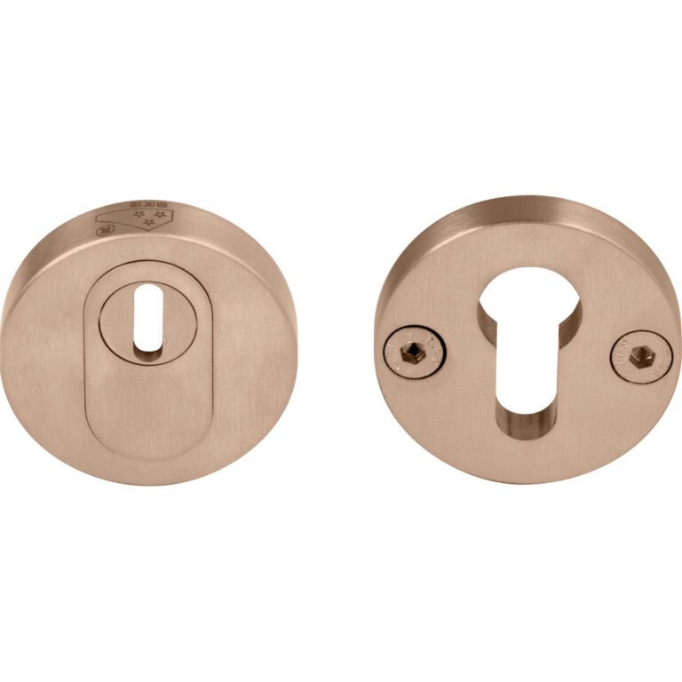 Formani | PBVEIL-KT | massief veiligheidscilinderrozet met kerntrekbeveiliging | SKG*** | PVD licht brons