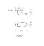 Formani | Voordeurknop F507 Vast op Rozet | PVD mat nikkel