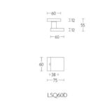 Formani | Voordeurknop LSQ60D Vast op Rozet | PVD mat nikkel