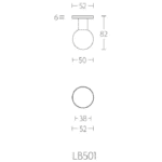 Formani | Voordeurknop LB501 Vast op Rozet | PVD licht brons