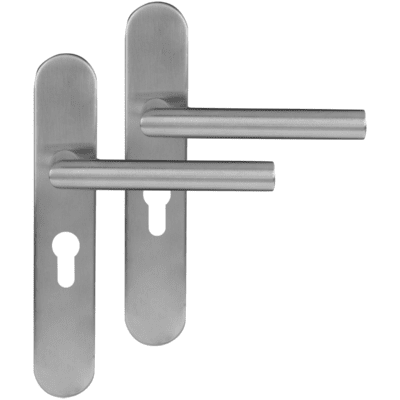 Differnz | Amsterdam deurkruk | ovaal schild | cilinder 55 mm | mat chroom