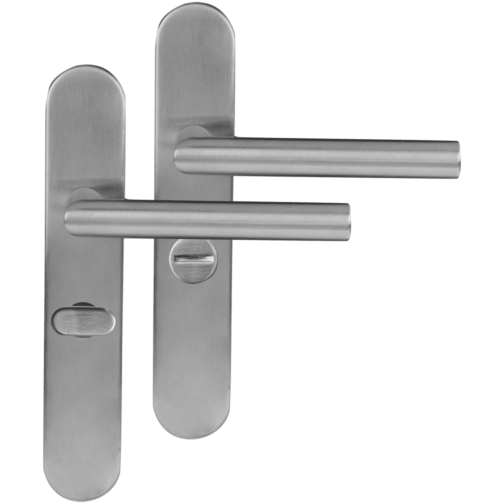 Differnz | Amsterdam deurkruk | ovaal schild | WC 63 mm | mat chroom