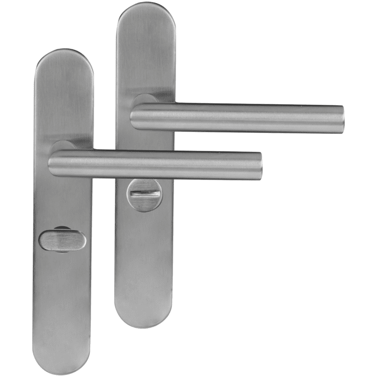 Differnz | Amsterdam deurkruk | ovaal schild | WC 63 mm | mat chroom