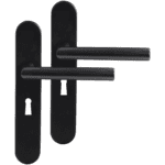 Differnz | Amsterdam deurkruk | ovaal schild | sleutel 56 mm | zwart