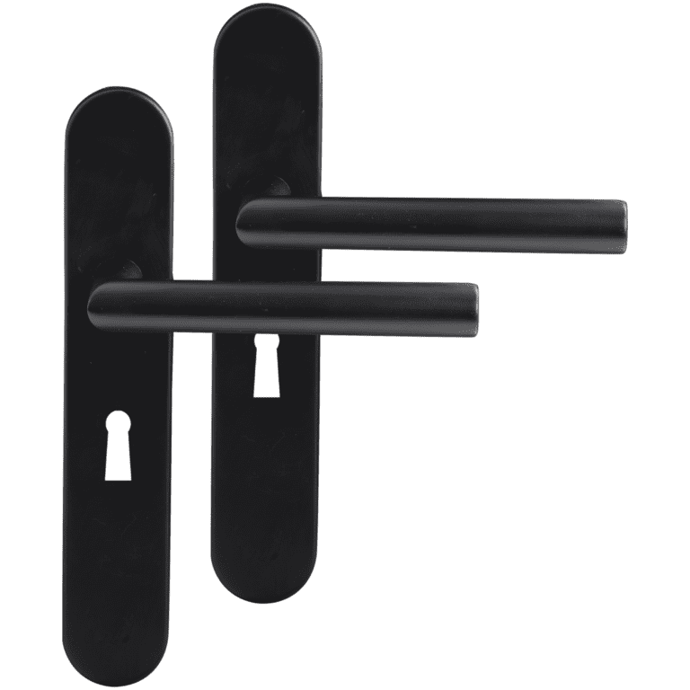 Differnz | Amsterdam deurkruk | ovaal schild | sleutel 56 mm | zwart