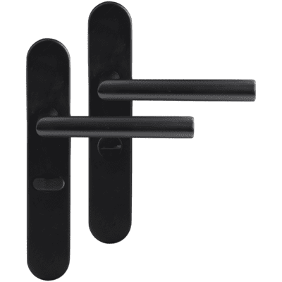 Differnz | Amsterdam deurkruk | ovaal schild | WC 63 mm | zwart