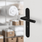 Differnz | Amsterdam deurkruk | ovaal schild | blind | zwart