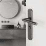 Differnz | Amsterdam deurkruk | ovaal schild | WC 63 mm | gun metal