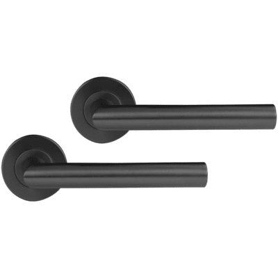 Differnz | Amsterdam deurkruk | rozet - rond | gun metal