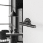 Differnz | Amsterdam deurkruk | rozet - rond | gun metal