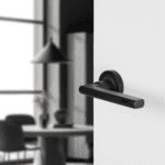 Differnz | Den haag deurkruk | rond rozet | zwart