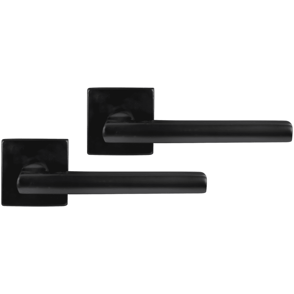 Differnz | Den haag deurkruk | vierkant rozet | zwart