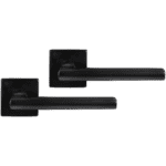 Differnz | Den haag deurkruk | vierkant rozet | zwart