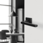 Differnz | Den haag deurkruk | vierkant rozet | zwart