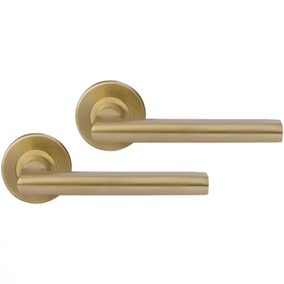 Differnz | Den haag deurkruk | rond rozet | goud