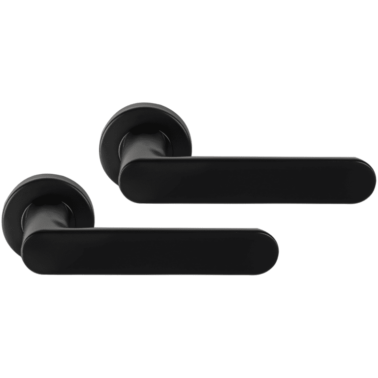 Differnz | Eindhoven deurkruk | rond rozet | zwart