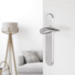 Differnz | Groningen deurkruk | ovaal schild | blind | mat chroom