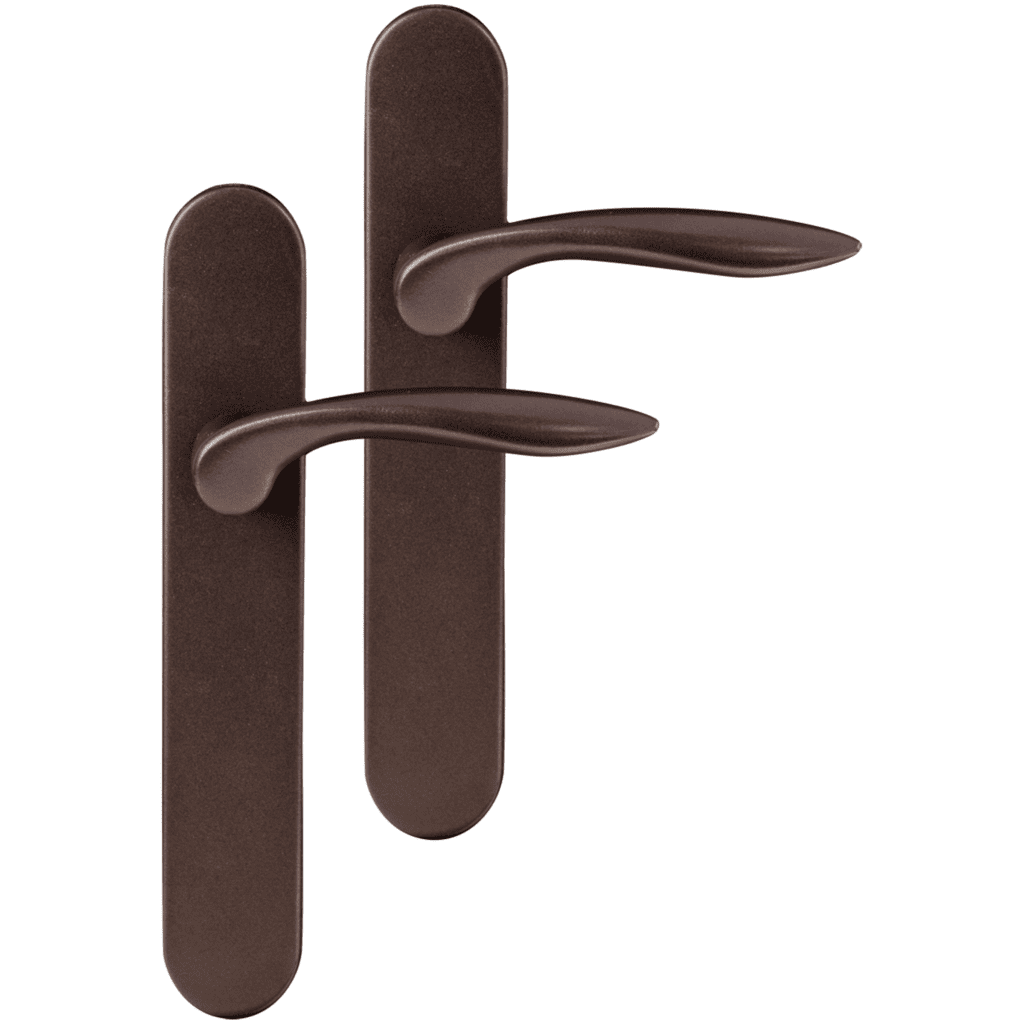 Differnz | Groningen deurkruk | ovaal schild | blind | brons