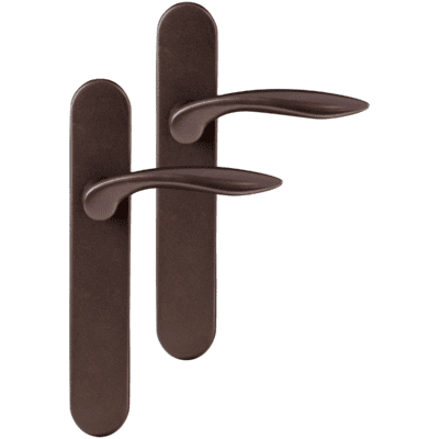 Differnz | Groningen deurkruk | ovaal schild | blind | brons