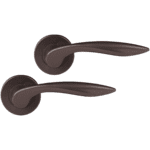 Differnz | Groningen deurkruk | rond rozet | brons