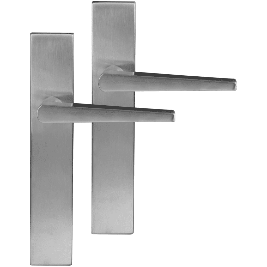 Differnz | Rotterdam deurkruk | vierkant schild | blind | mat chroom