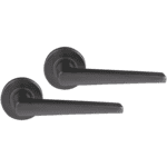 Differnz | Rotterdam deurkruk | rond rozet | gun metal