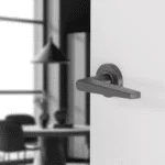 Differnz | Rotterdam deurkruk | rond rozet | gun metal