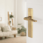 Differnz | Rotterdam deurkruk | vierkant schild | blind | goud