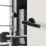 Differnz | Utrecht deurkruk | rond rozet | zwart