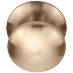 Formani | Voordeurknop LB80V Vast op Rozet | PVD licht brons