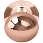 Formani | Voordeurknop LB80V Vast op Rozet | PVD gepolijst koper