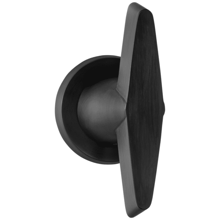Formani | Voordeurknop OH200V Vast op Rozet | PVD mat zwart