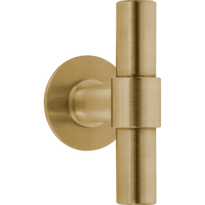 Formani | Voordeurknop PBT100V Vast op Rozet | PVD mat goud