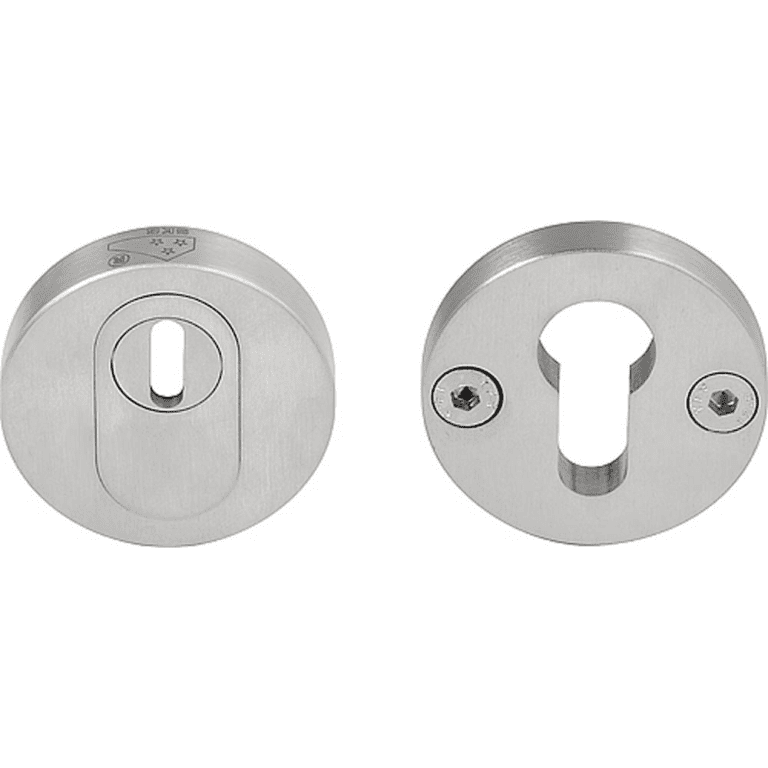 Formani | PBVEIL | massief veiligheidscilinderrozet met kerntrekbeveiliging | SKG*** | Mat Roestvast Staal