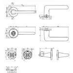 STILE deurklinken UTA Ø 53x7 mm - mat goud