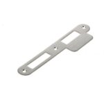 Sluitplaat 175x25/44x1,5mm tbv dag- en nacht schoot, afgerond met korte lip, rvs DIN links