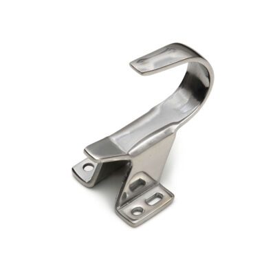 Dulimex | Lange haak | Deuropvanger bij gelijkliggende en opdekdeuren | Zilver