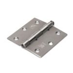 Dulimex Scharnier met losse RVS pen en rechte hoeken 76x76 mm RVS geborsteld