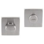 Differnz | Rozet met Toiletsluiting | Mat Chroom | Vierkant | 52x52mm