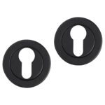 Differnz | Rozet met cilindergat | Zwart | Rond | 53mm