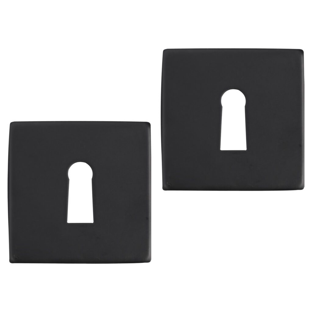 Differnz | Rozet met Sleutelgat | Zwart | Vierkant | 52x52mm