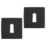 Differnz | Rozet met Sleutelgat | Zwart | Vierkant | 52x52mm